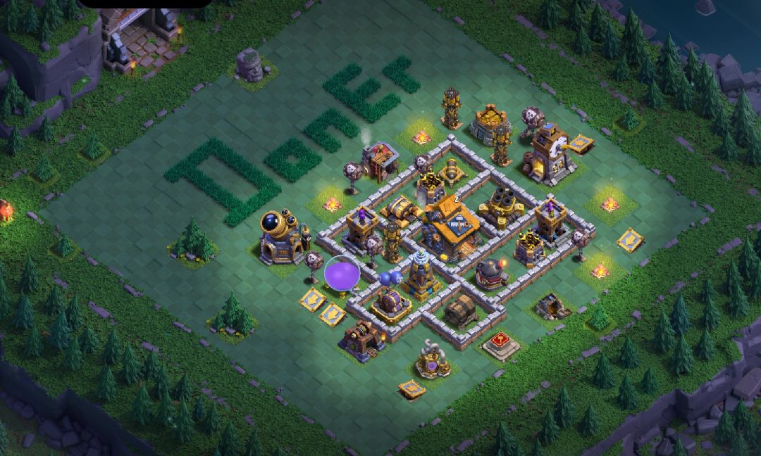Builder Hall 10 Builder Base layout by DONER