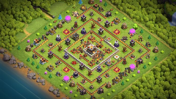 Town Hall 11 Trophy Base layout by User