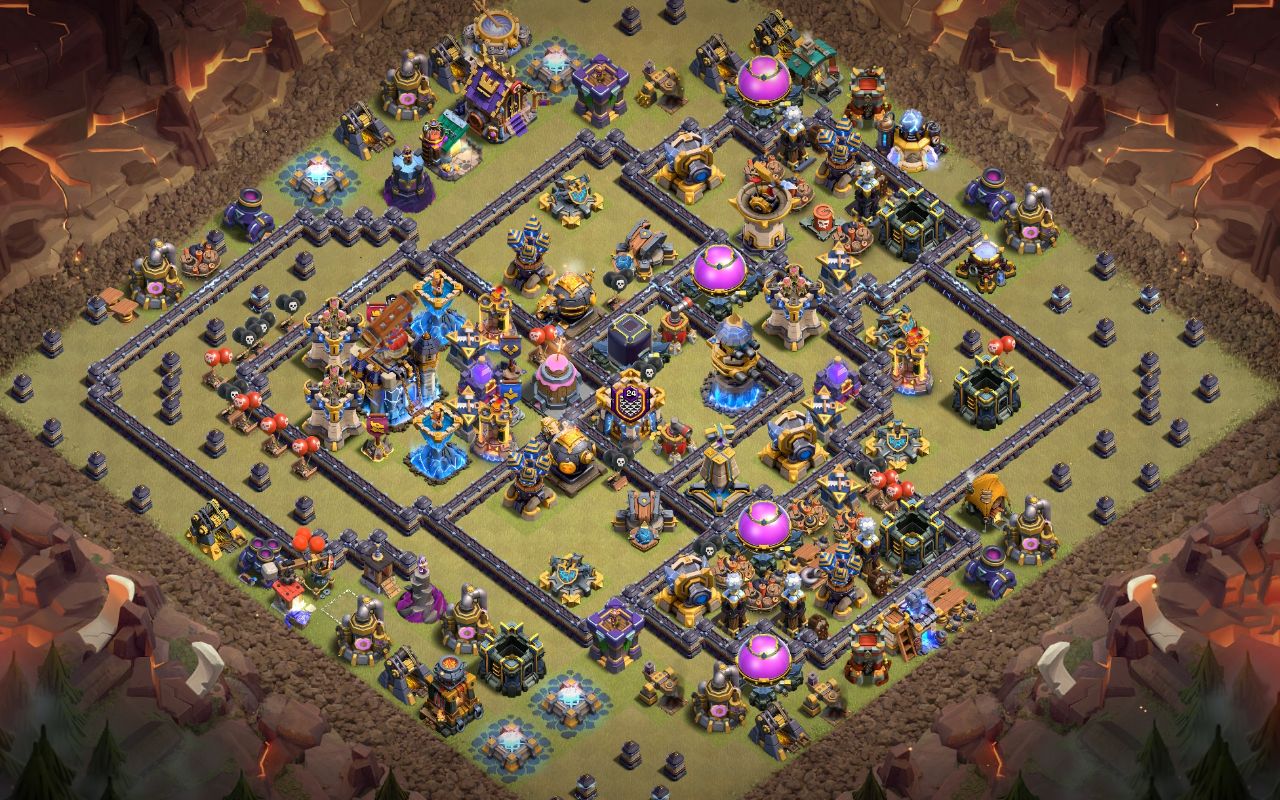 Town Hall 18 Trophy Base layout by Shakil Ahmed