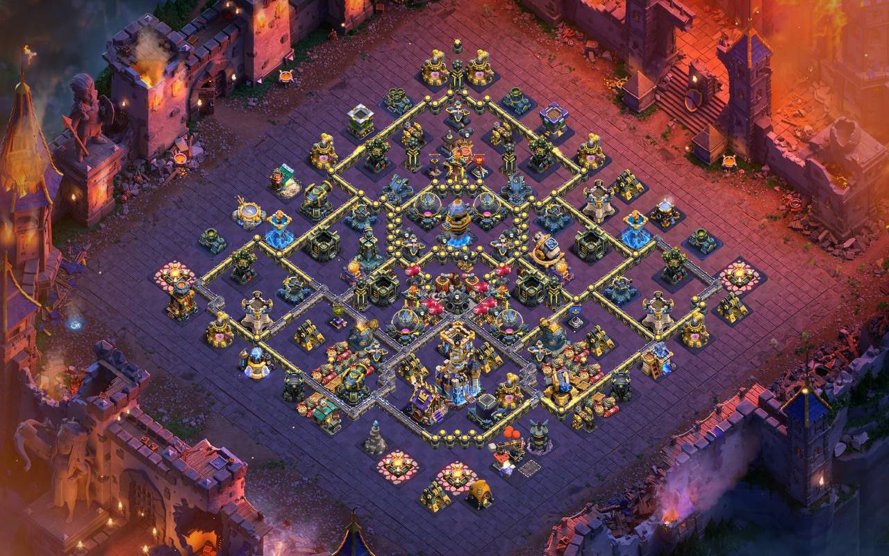 Town Hall 18 War Base layout by XLR8