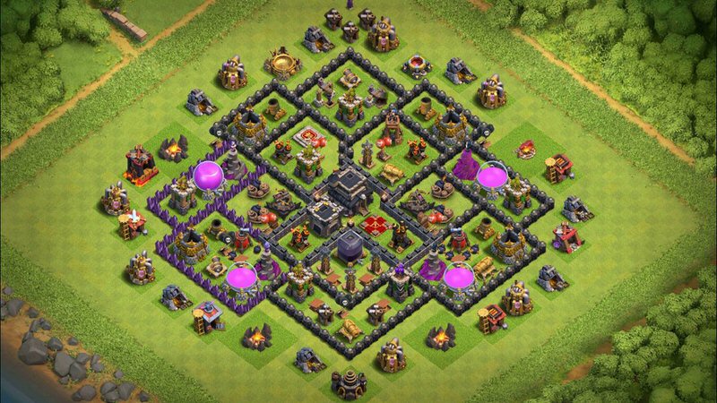 Town Hall 9 Trophy Base layout by TReX