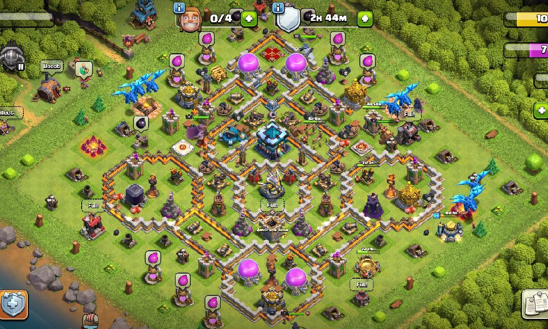 Town Hall 13 Hybrid Base layout by uday