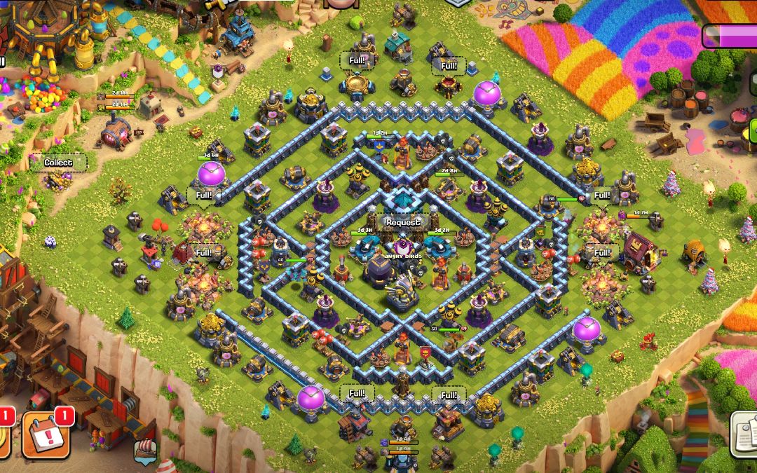 Town Hall 13 Hybrid Base layout by Arhaynez