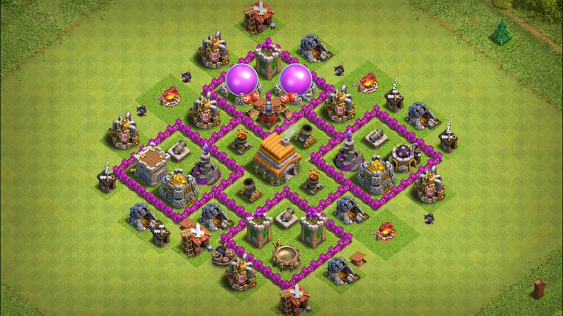 Town Hall 6 Trophy Base layout by TReX