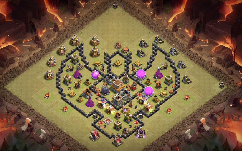 Town Hall 8 Fun Base layout by Avxry