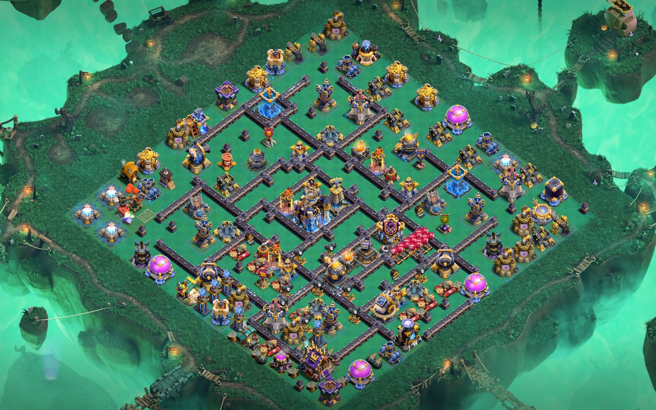 Town Hall 18 War Base layout by Kings Villa