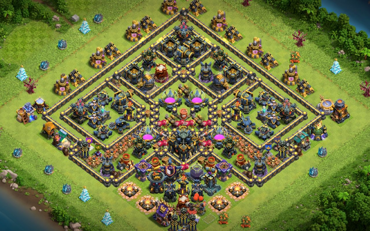 Town Hall 17 Farming Base layout by Mustafa