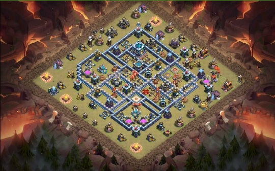Town Hall 13 War Base layout by Gaming Sanged