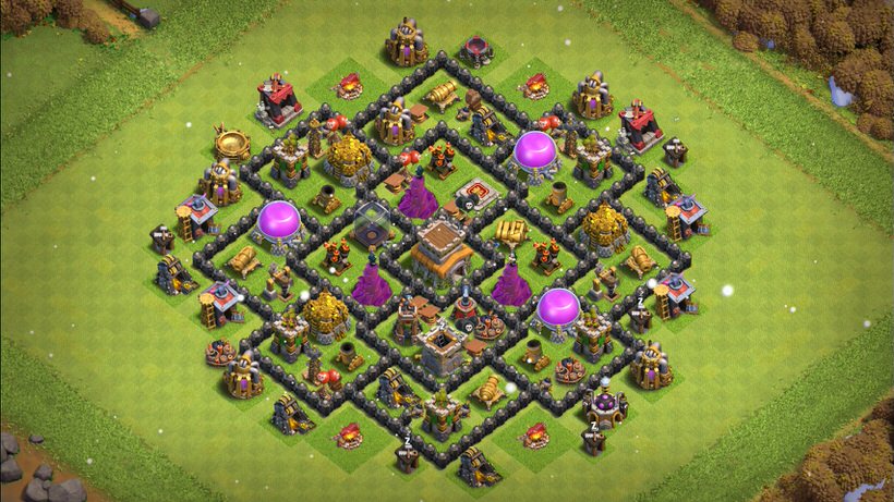 Town Hall 8 Trophy Base layout by TReX