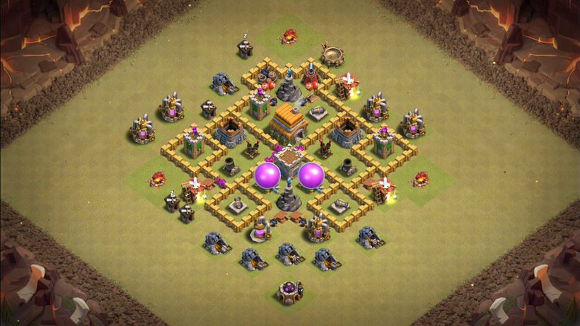 Town Hall 6 War Base layout by TReX