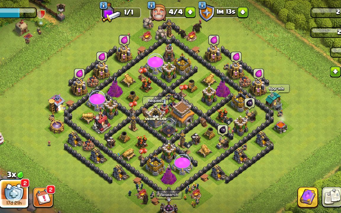 Town Hall 8 Trophy Base layout by RIMURU