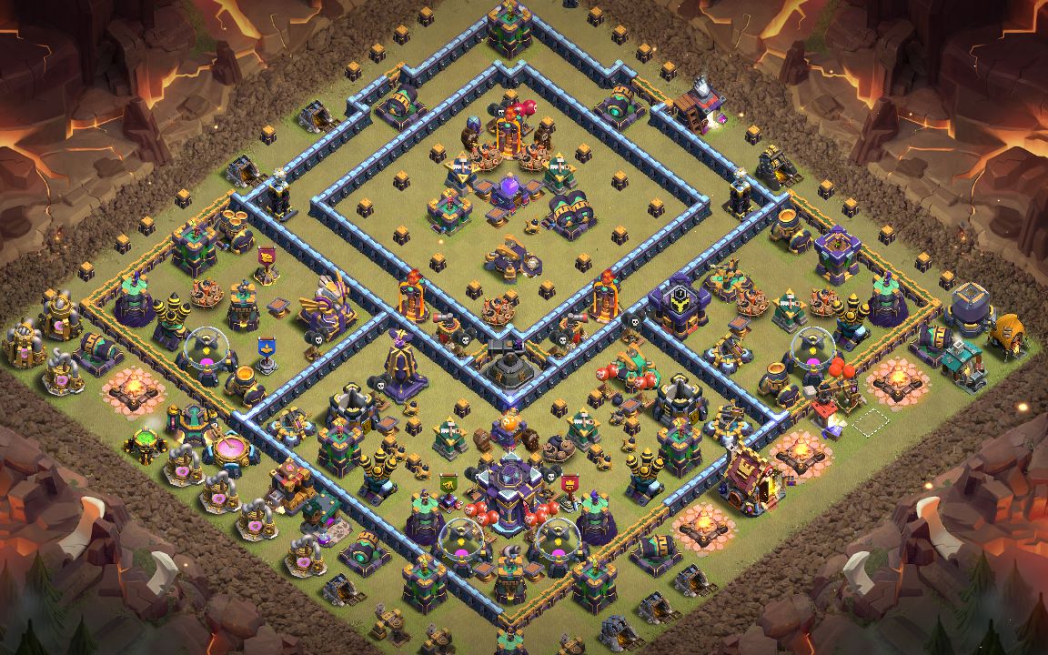 Town Hall 15 War Base layout by Clever Badger