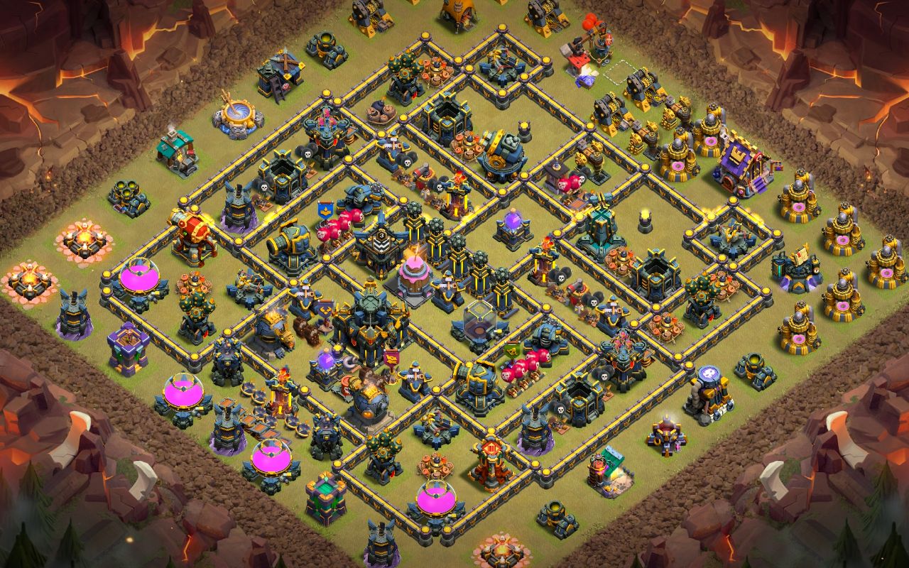 Town Hall 17 War Base layout by Jastineeex