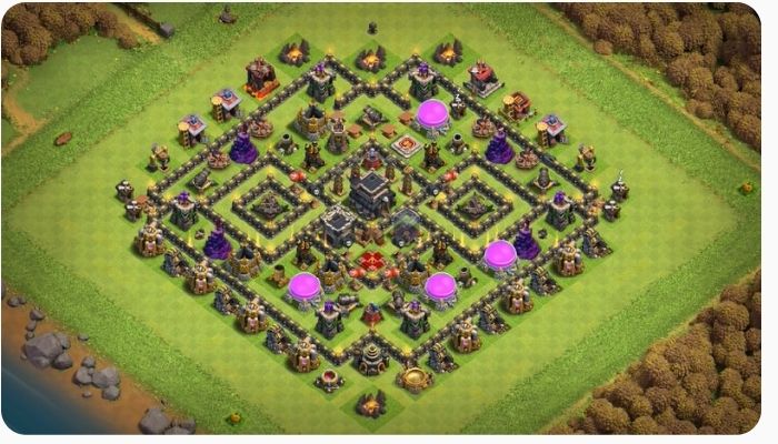 Town Hall 9 Trophy Base layout by MR. MRK