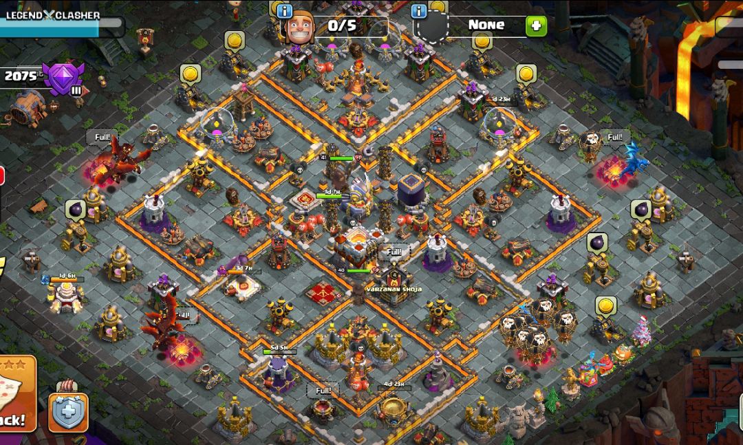 Town Hall 11 Hybrid Base layout by THE PRO
