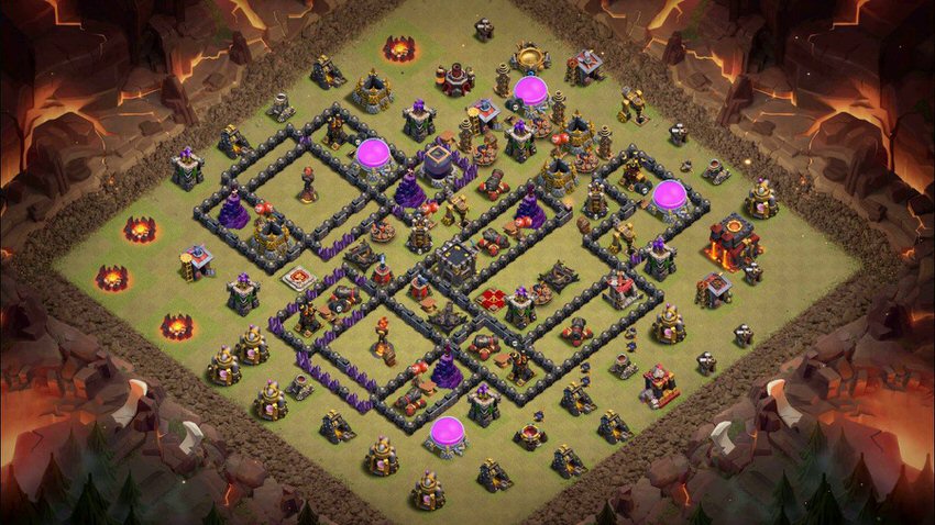 Town Hall 10 War Base layout by TReX