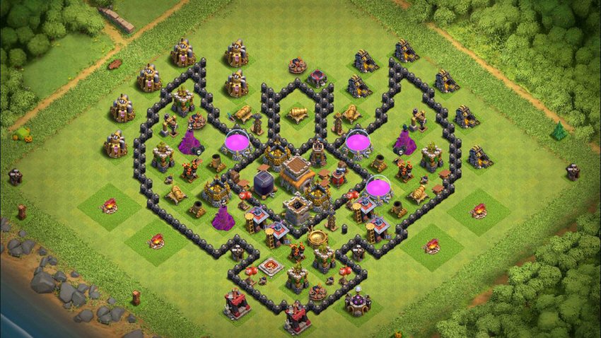 Town Hall 8 Fun Base layout by TReX