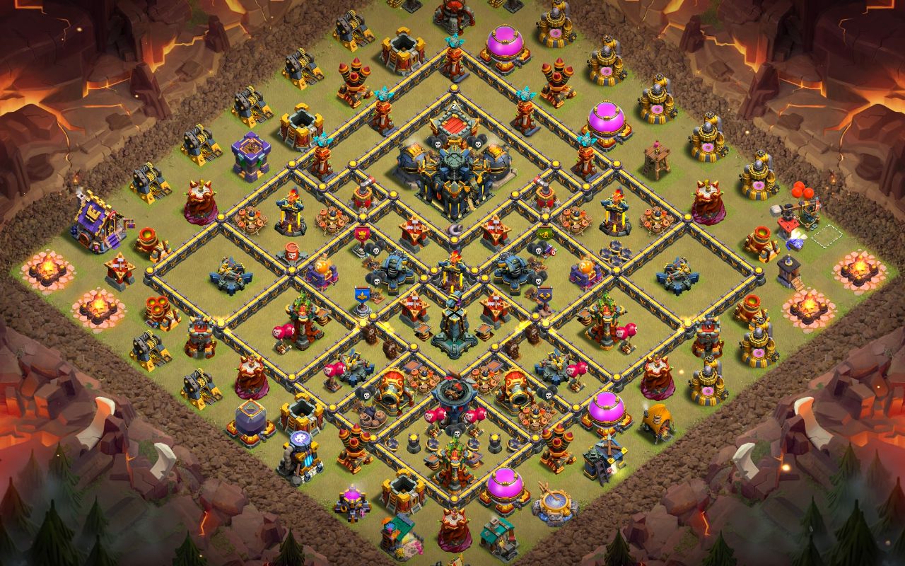 Town Hall 17 War Base layout by Jastineeex