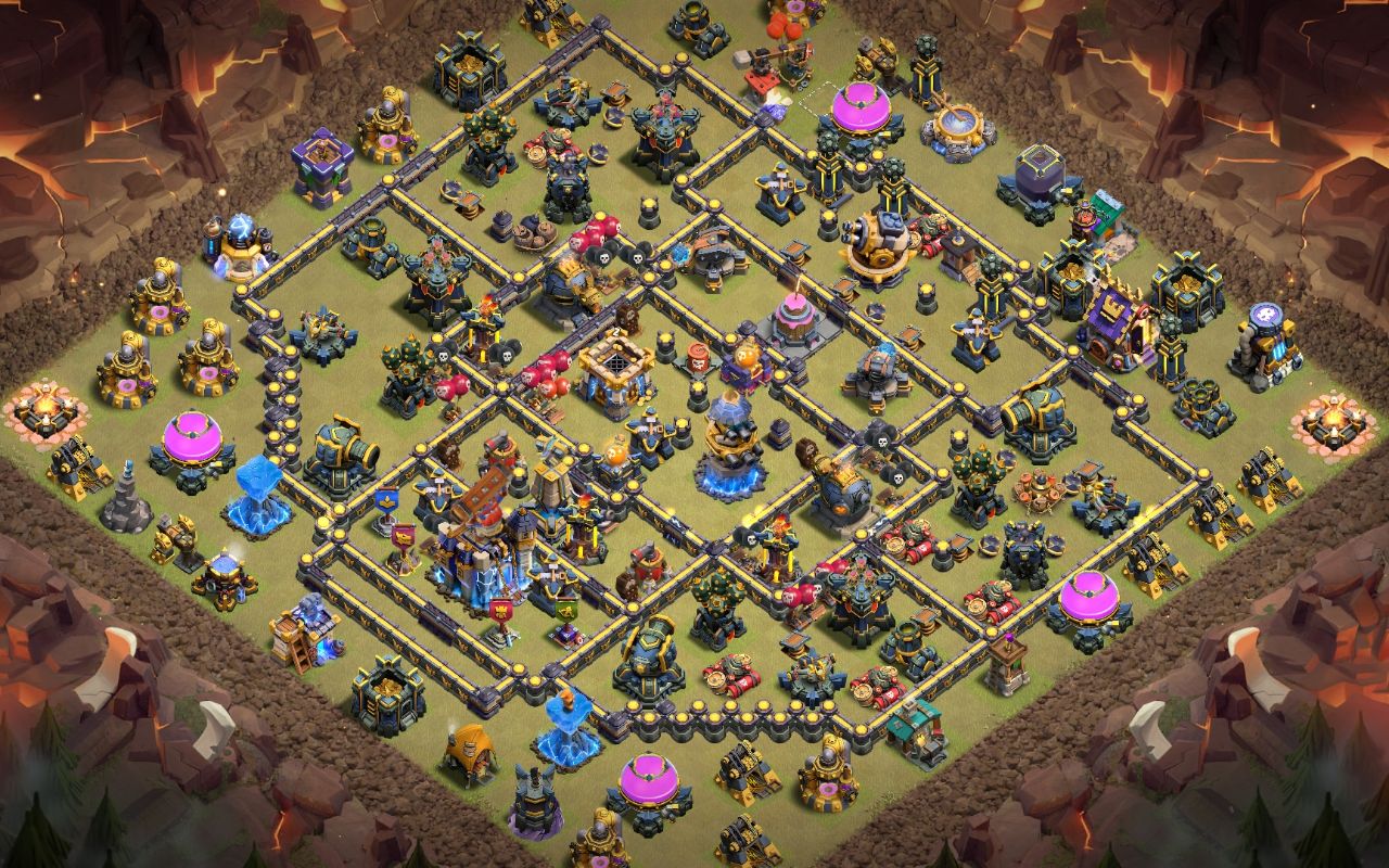 Town Hall 18 Trophy Base layout by Shadow Raven