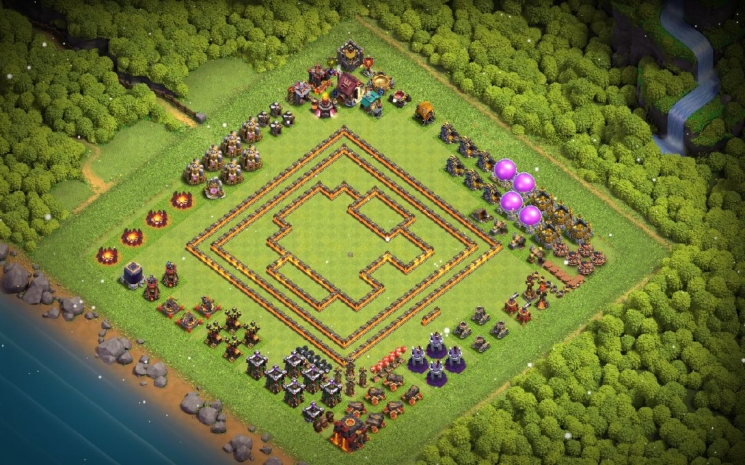 Town Hall 10 Fun Base layout by ™ANIK_♚100