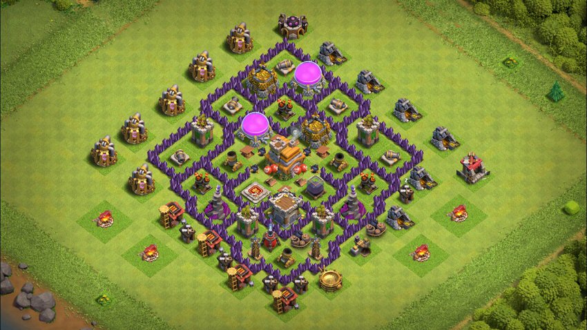 Town Hall 7 Hybrid Base layout by TReX