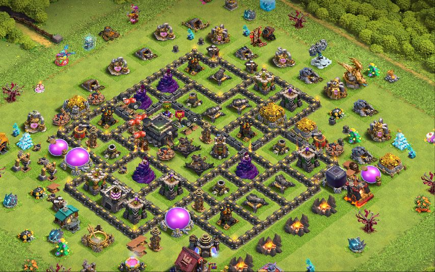 Town Hall 9 CWL Base layout by Hasbil26