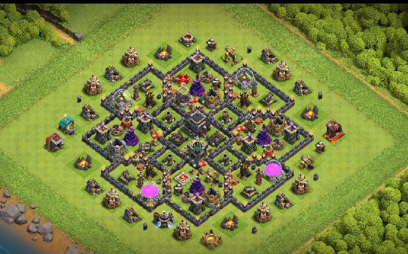 Town Hall 9 Trophy Base layout by ™ANIK_♚100