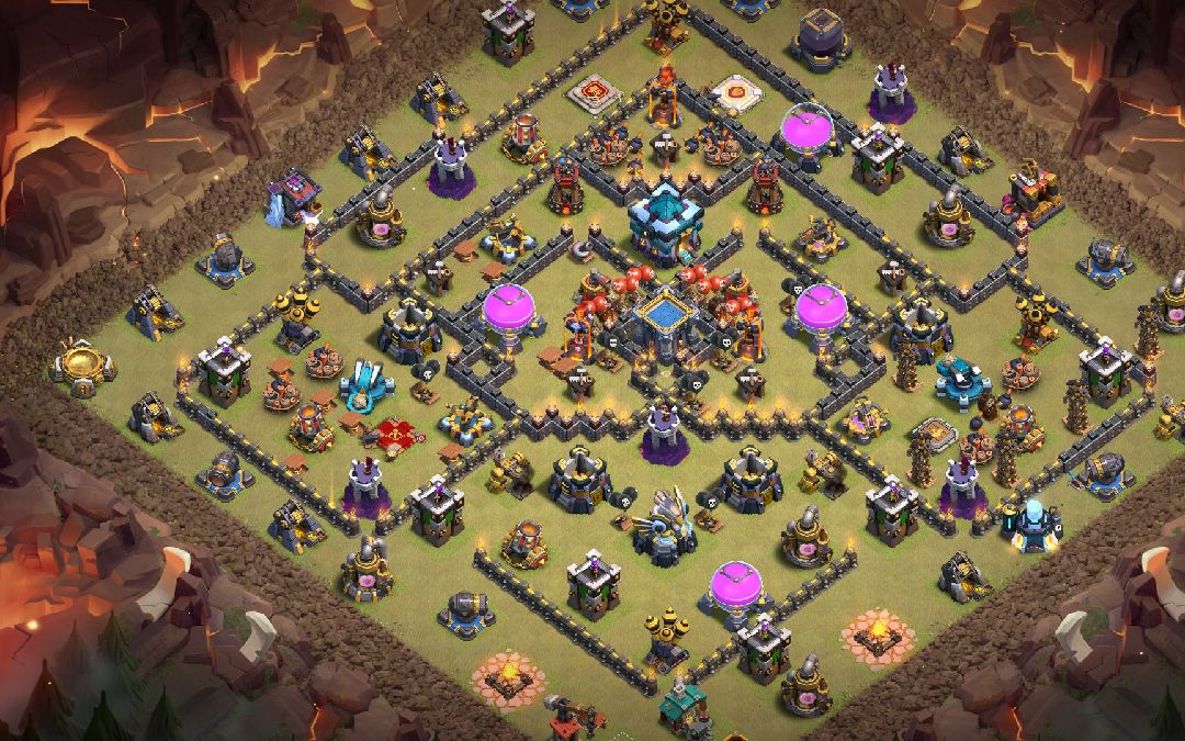 Town Hall 13 War Base layout by SONU