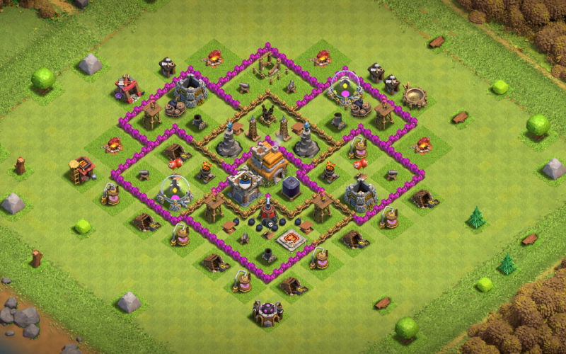 Town Hall 7 Farming Base layout by BeaTrix™