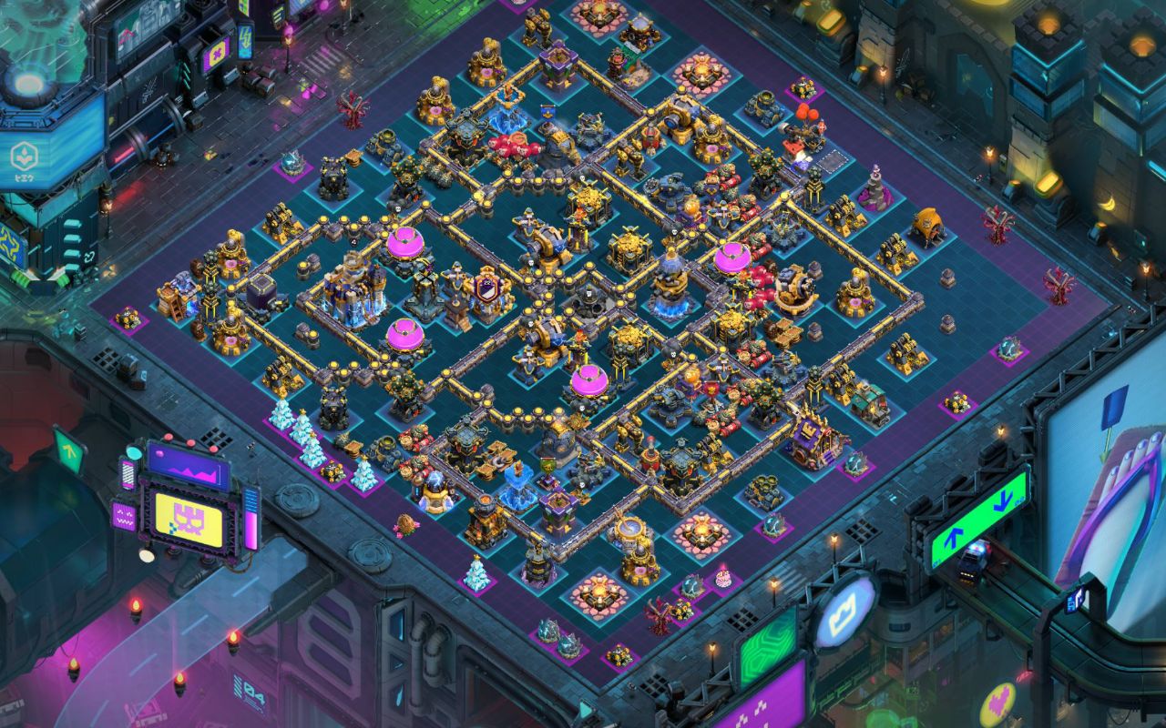 Town Hall 18 War Base layout by XLR8