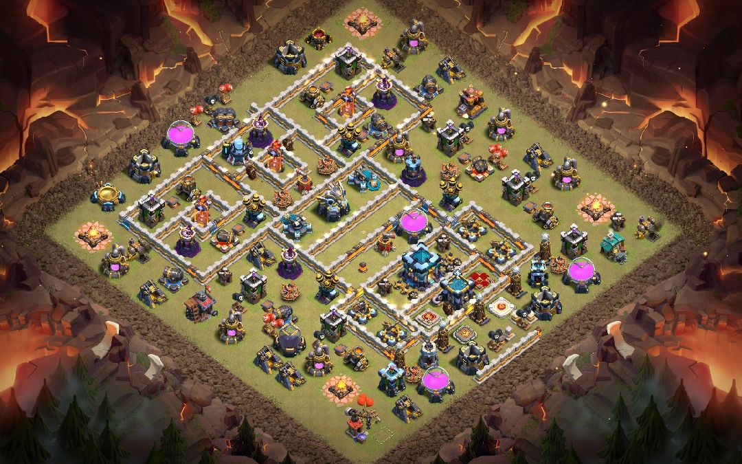 Town Hall 13 War Base layout by Sujal Manandhar