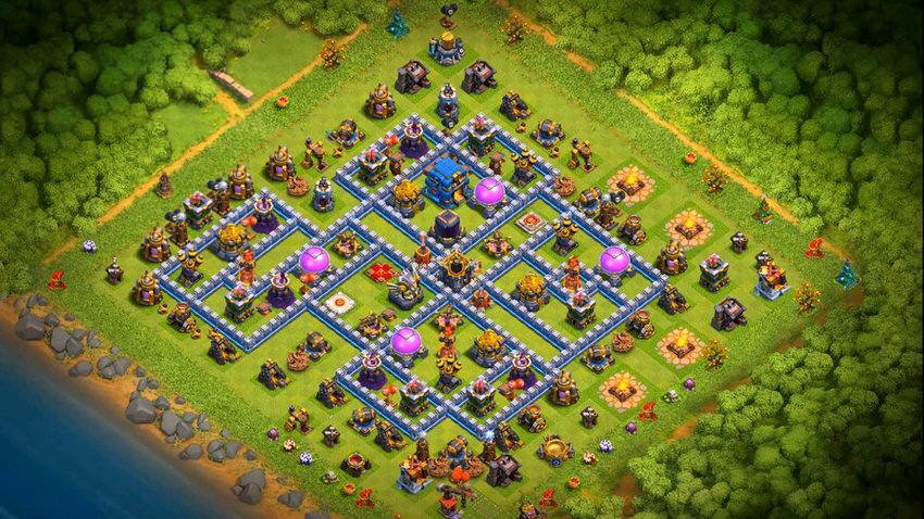 Town Hall 12 Farming Base layout by TReX