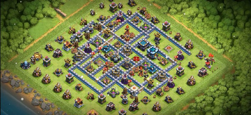 Town Hall 13 Trophy Base layout by TReX
