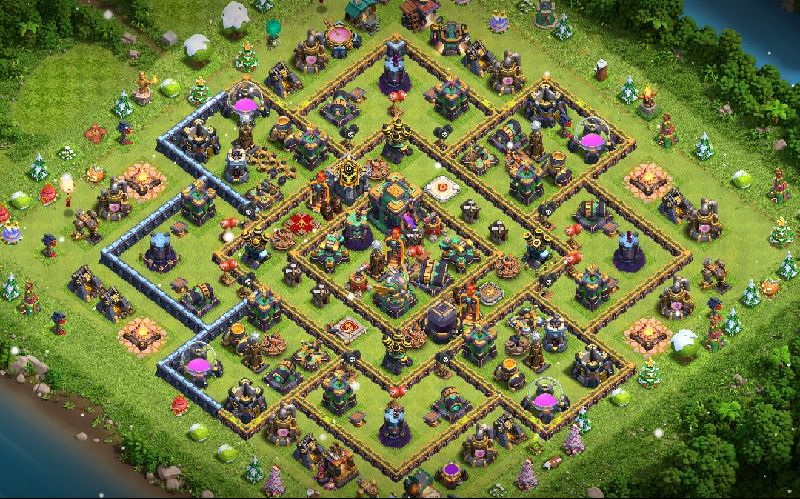 Town Hall 14 Hybrid Base layout by ™ANIK_♚100