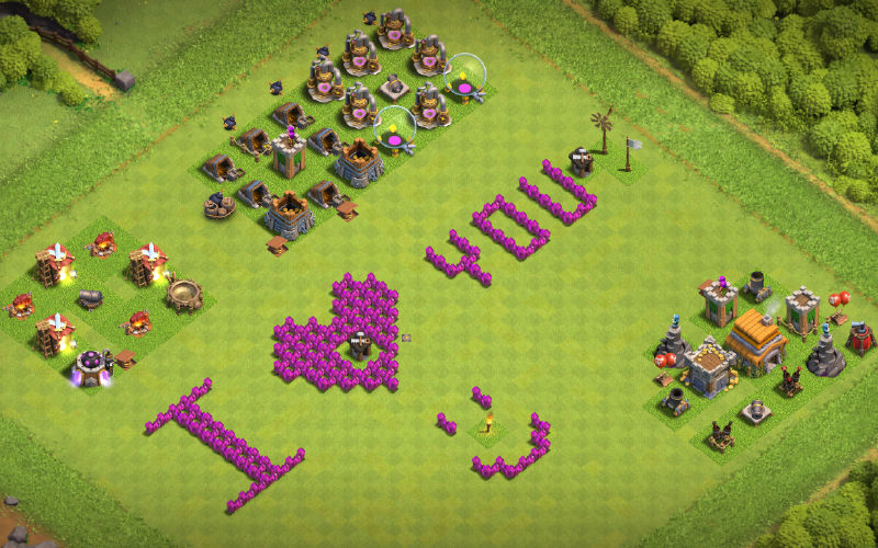 Town Hall 6 Fun Base layout by Bil@t