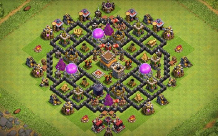 Town Hall 8 Trophy Base layout by ?