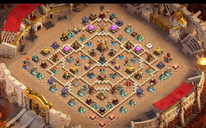 Town Hall 16 War Base layout by ™ANIK_♚100