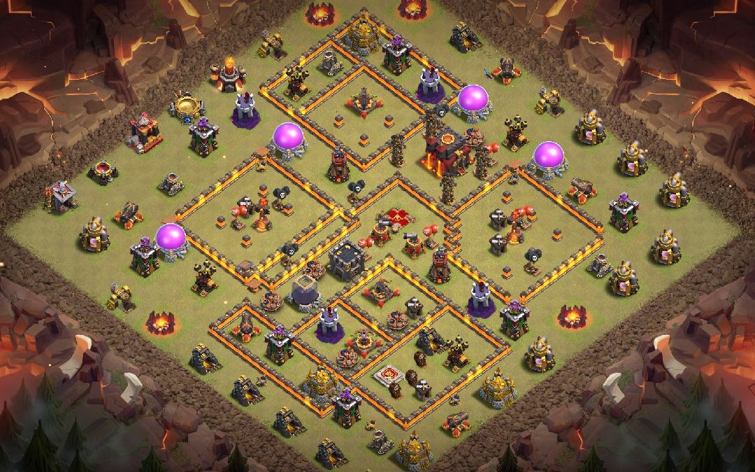 Town Hall 10 War Base layout by XLR8