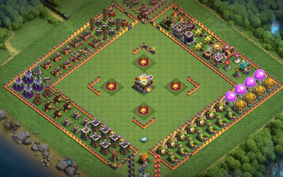 Town Hall 11 War Base layout by Dragon Raider