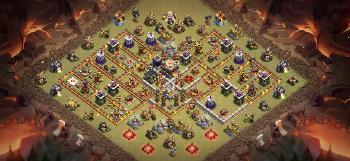 Town Hall 11 War Base layout by Mohammad Shanto