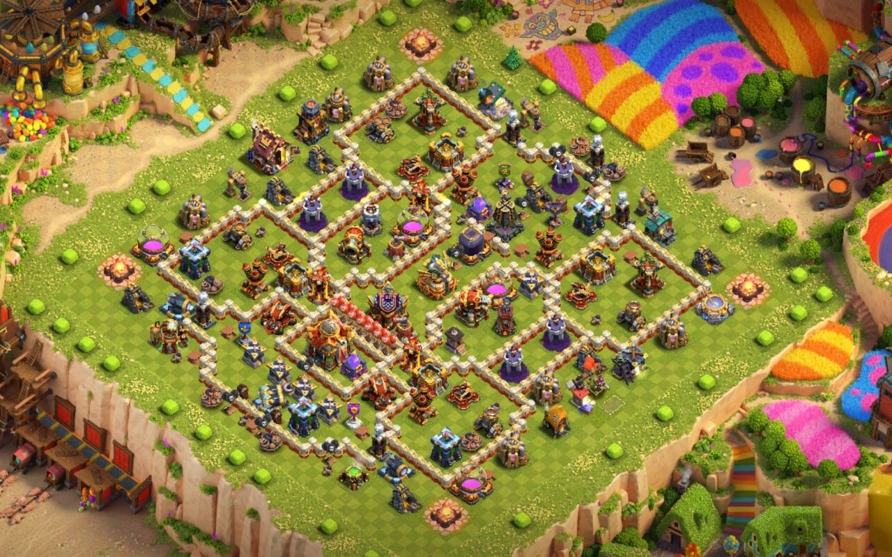 Town Hall 16 War Base layout by Shakil Ahmed