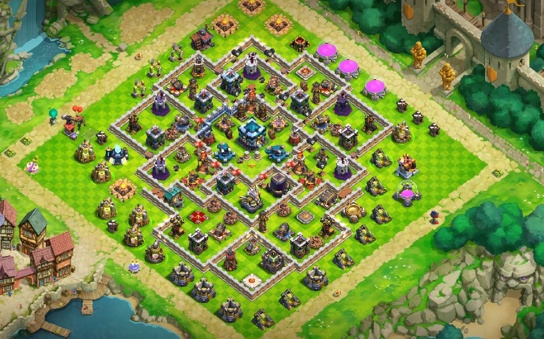 Town Hall 13 Trophy Base layout by Nandan Nath