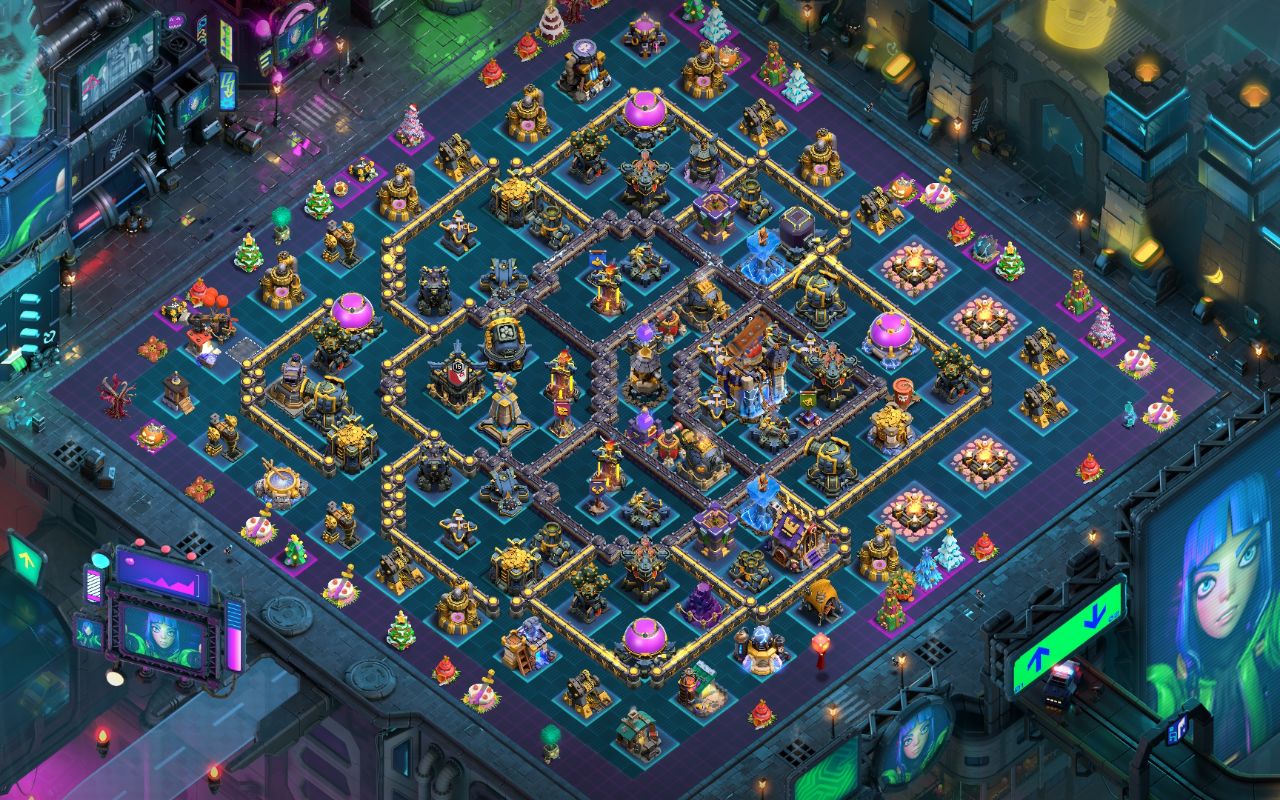 Town Hall 18 Farming Base layout by GenSPX
