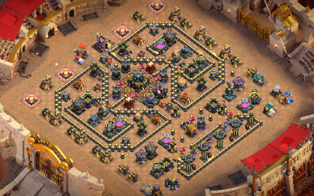 Town Hall 17 War Base layout by Mustafa