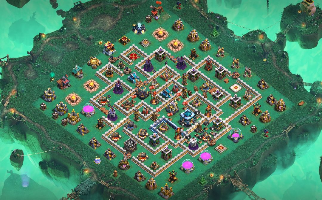 Town Hall 13 Trophy Base layout by Nandan Nath