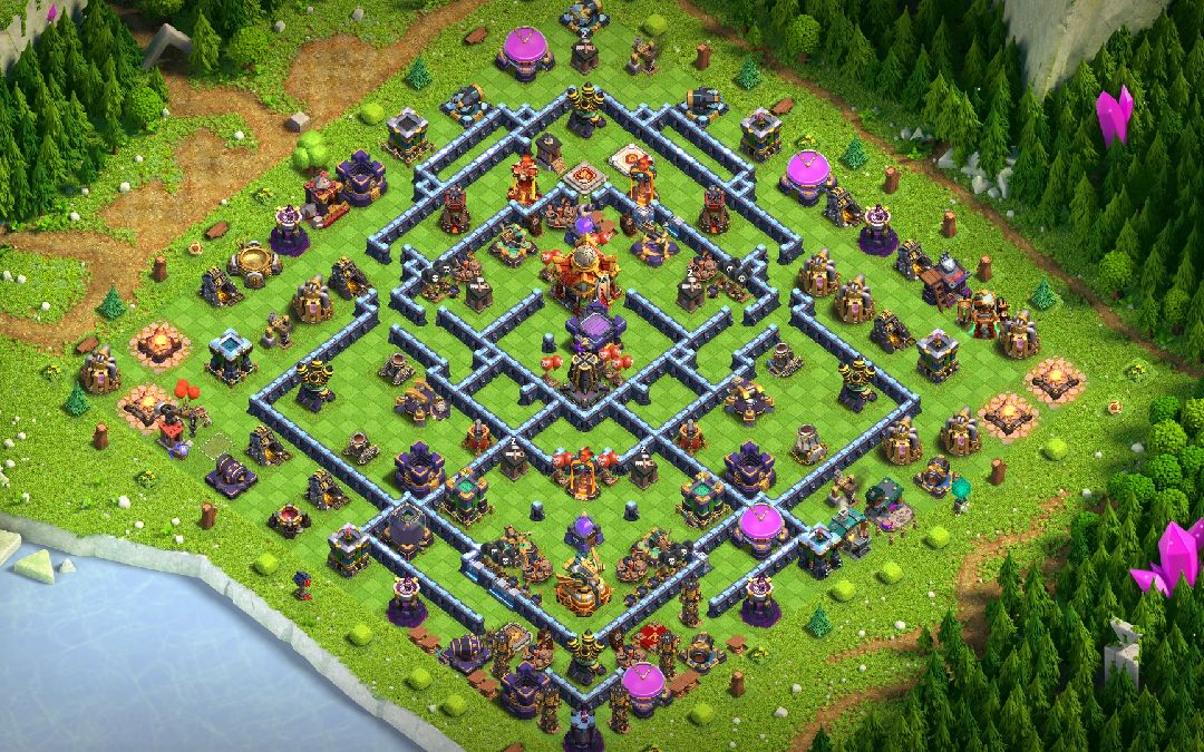 Town Hall 16 War Base layout by SONU