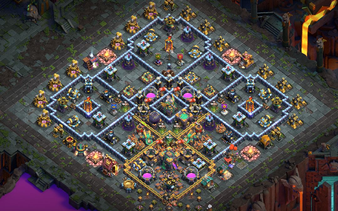 Town Hall 14 Hybrid Base layout by samzvi