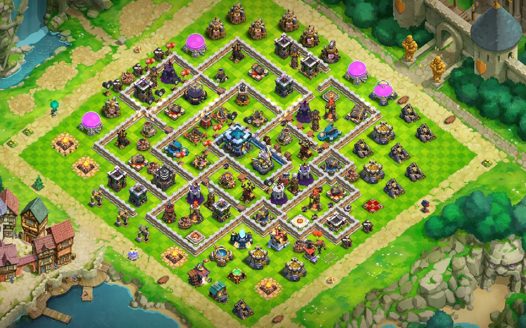 Town Hall 13 Trophy Base layout by Nandan Nath