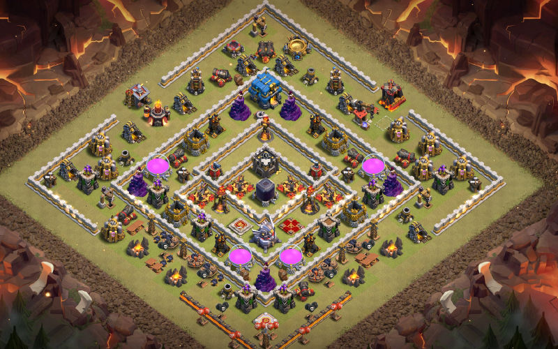 Town Hall 12 War Base layout by Froppy