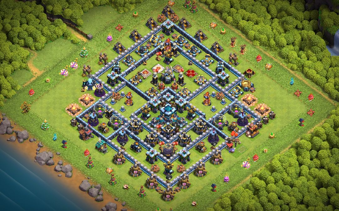 Town Hall 13 War Base layout by Nathan CH
